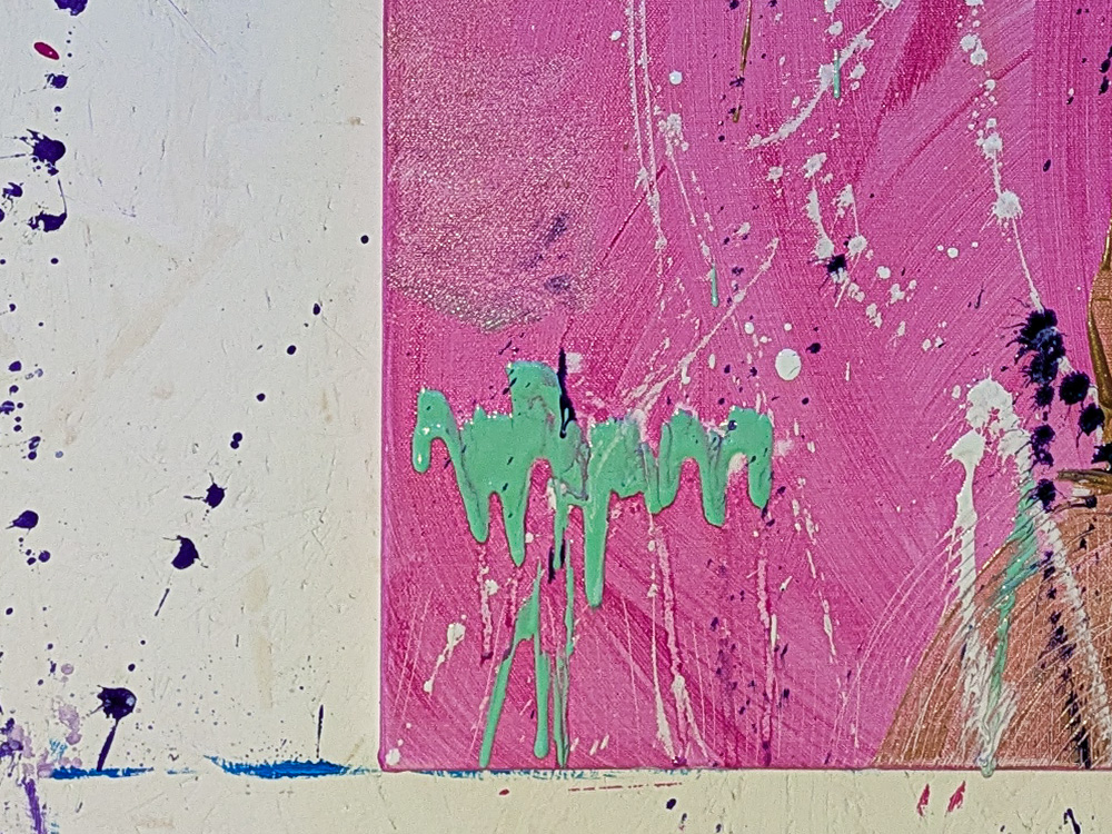 Farben und Materialien für Action Painting im The Colour Club Kassel