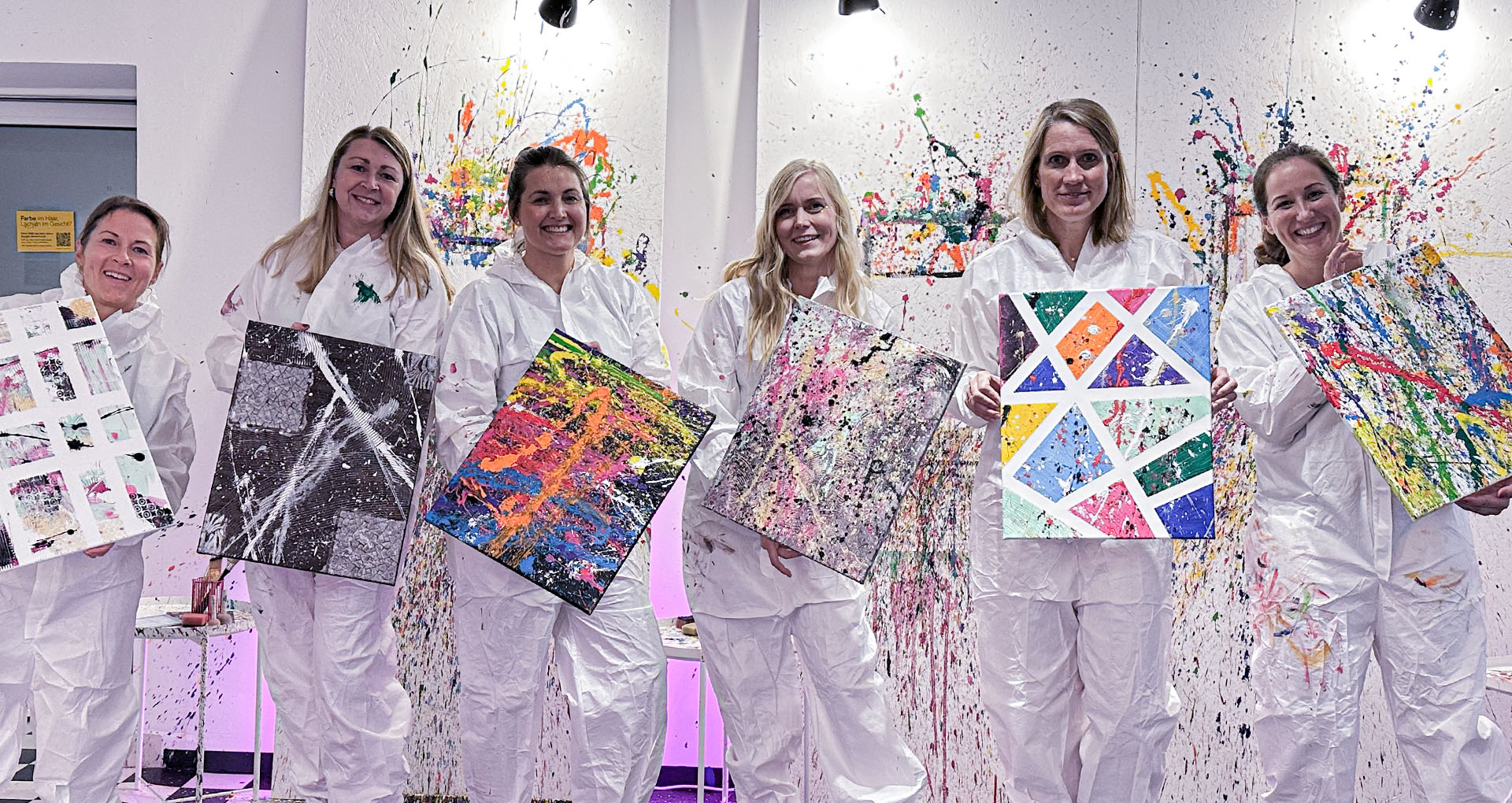Farben, Materialien und Leinwände für Action Painting